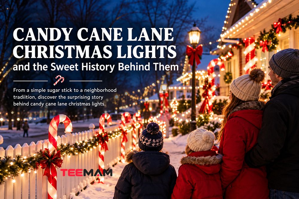 Candy Cane Lane Christmas Lights and the Sweet History Behind Them Candy Cane Lane Christmas Lights and the Sweet History Behind Them