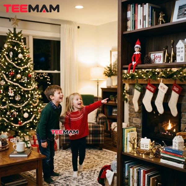 Children Discover Elf On The Shelf Christmas Tradition