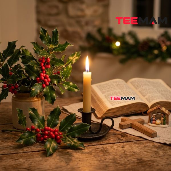 Christian Holly Symbolism At Christmas