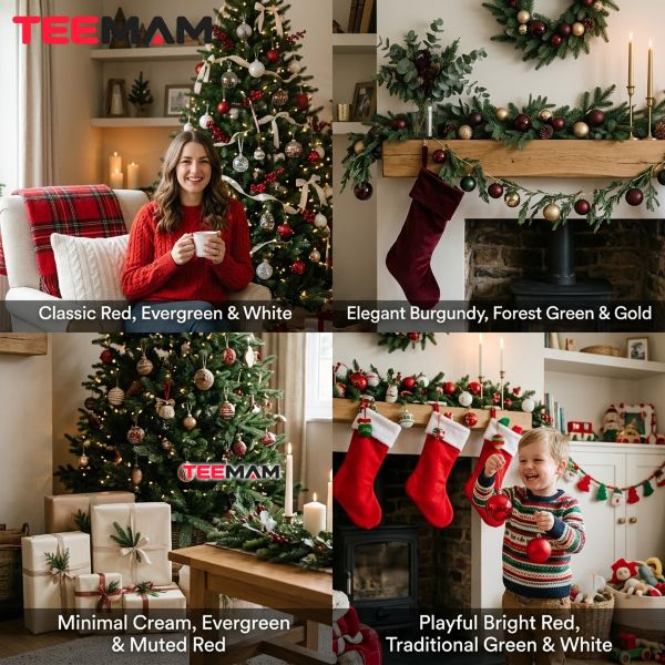 The Meaning Behind Christmas Colors: Why Red and Green Became Traditional 24 Christmas Color Palette For Decorations And Outfits