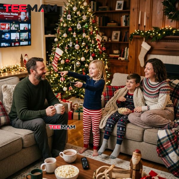 Christmas Movie Night Outfit Ideas for Families