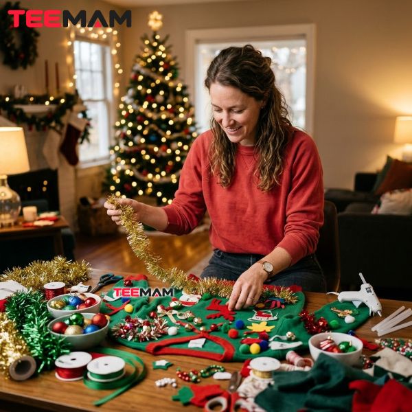 DIY Ugly Christmas Sweater Crafting At Home