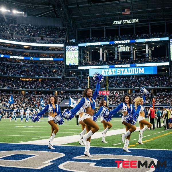 Dallas Cowboys Cheerleaders Gameday At AT&T Stadium