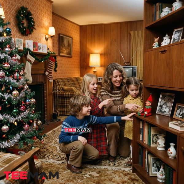 Family Christmas Tradition With Vintage Elf