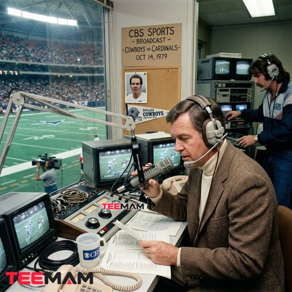Pat Summerall Dallas Cowboys National TV Broadcast