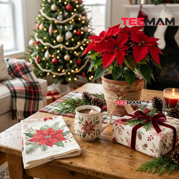 The Poinsettia: How a Winter Flower Became a Christmas Icon 17 Poinsettia Christmas Designs On Holiday Decor