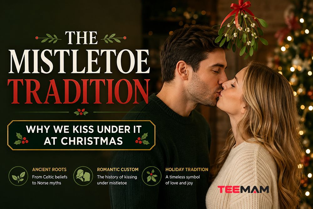 The Mistletoe Tradition: Why We Kiss Under It at Christmas The Mistletoe Tradition Why We Kiss Under It at Christmas