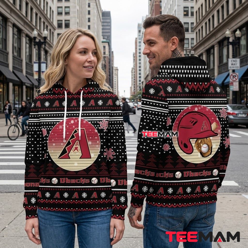 Arizona Diamondbacks 3D Hoodie Batting Helmet Snowflake Back Arizona Diamondbacks 3D Hoodie Batting Helmet Snowflake Back