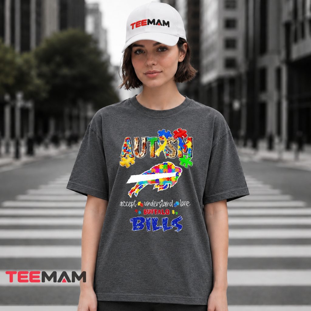 Autism Awareness Buffalo Bills Puzzle T-Shirt