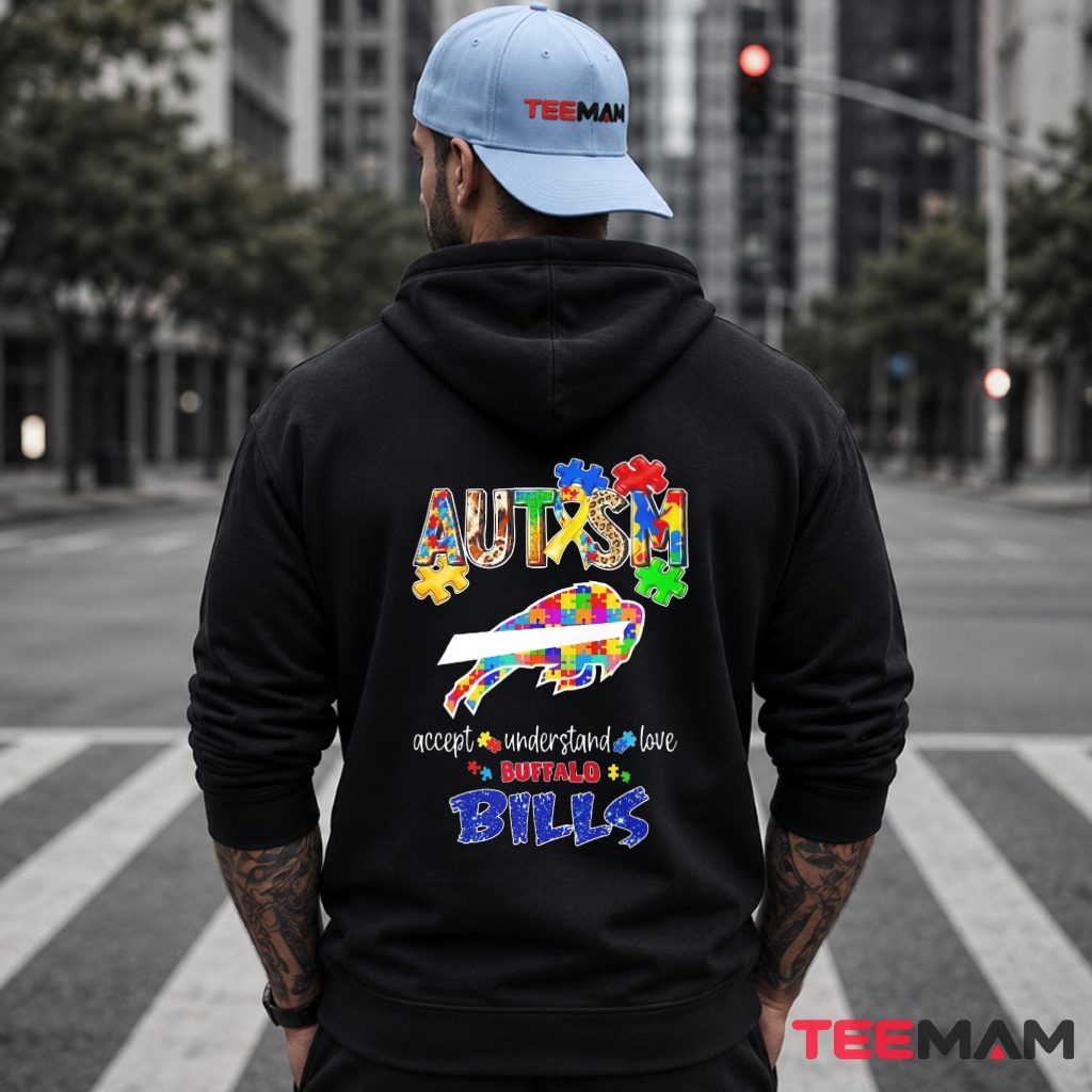 Autism Awareness Buffalo Bills Puzzle Hoodie Autism Awareness Buffalo Bills Puzzle Hoodie