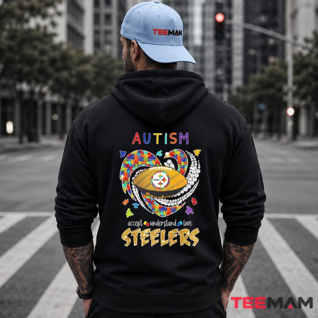Autism Awareness Steelers Puzzle Football Hoodie Autism Awareness Steelers Puzzle Football Hoodie