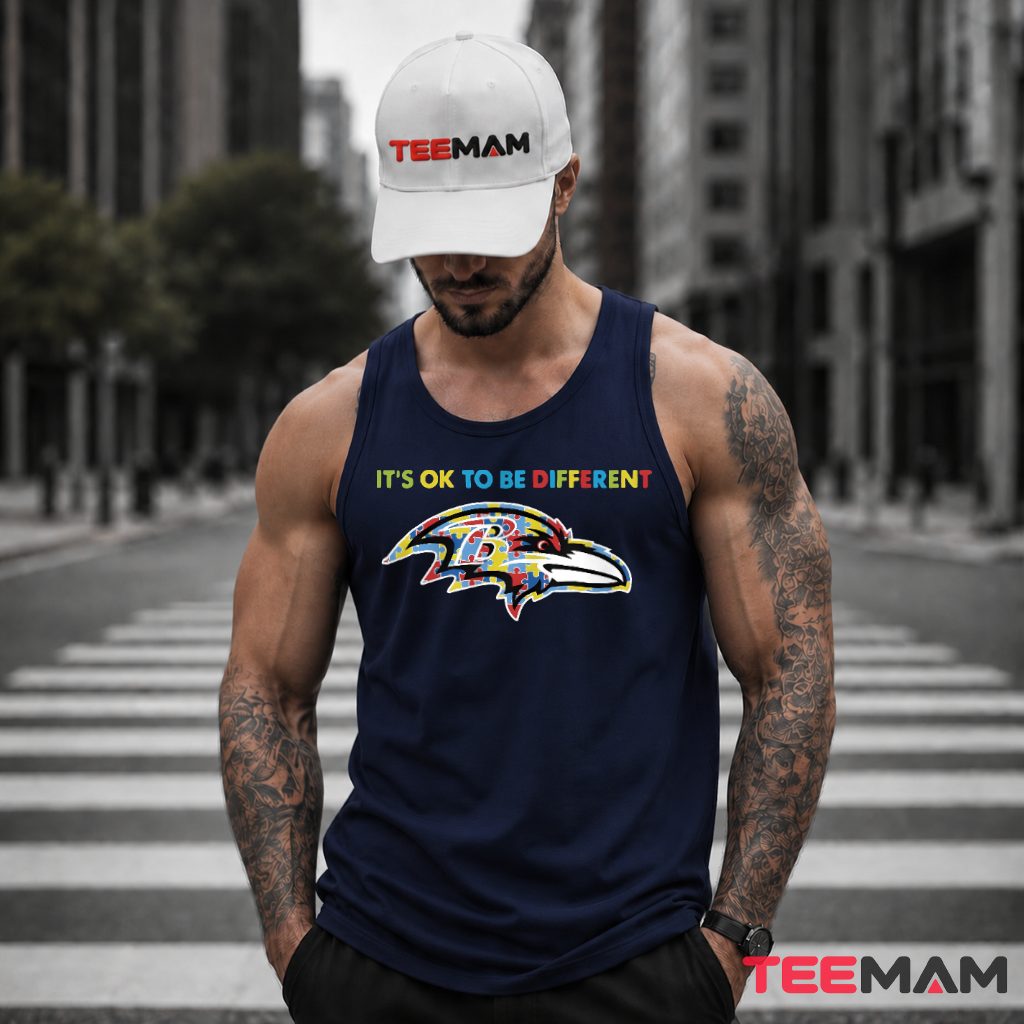 Baltimore Ravens Autism Awareness Puzzle Tank Top Baltimore Ravens Autism Awareness Puzzle Tank Top