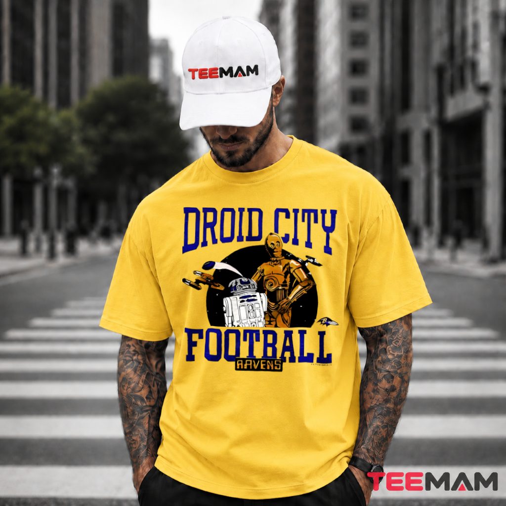 Baltimore Ravens Droid City Football T-Shirt