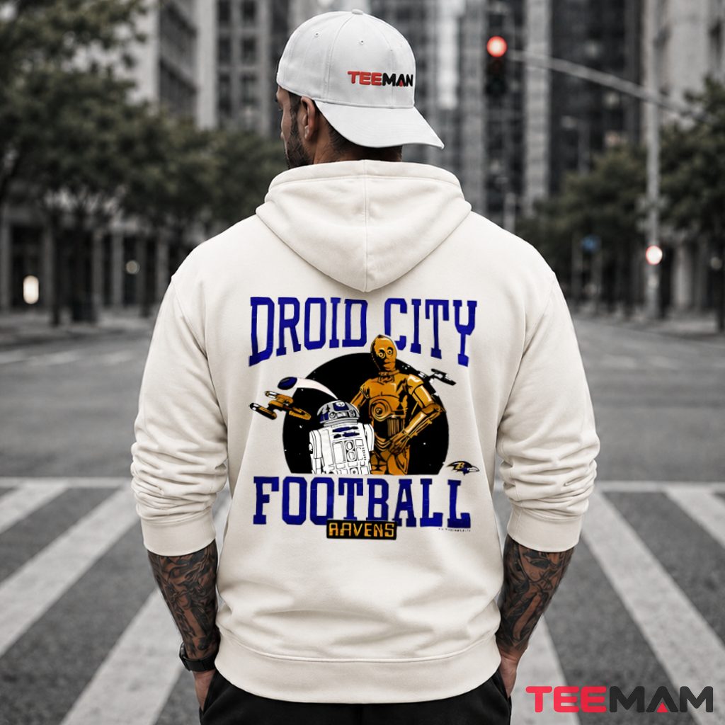 Baltimore Ravens Droid City Football Hoodie Baltimore Ravens Droid City Football Hoodie