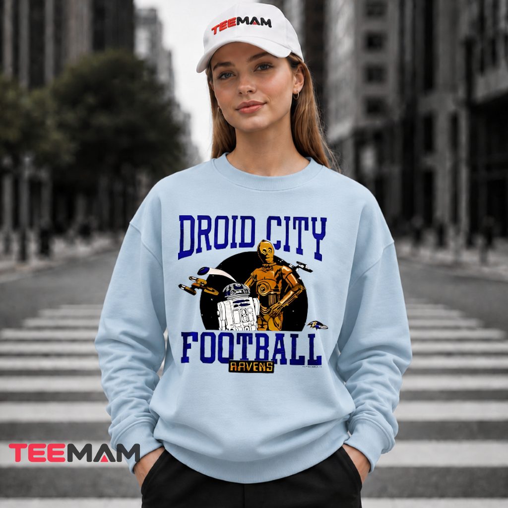 Baltimore Ravens Droid City Football Long Sleeve Baltimore Ravens Droid City Football Long Sleeve