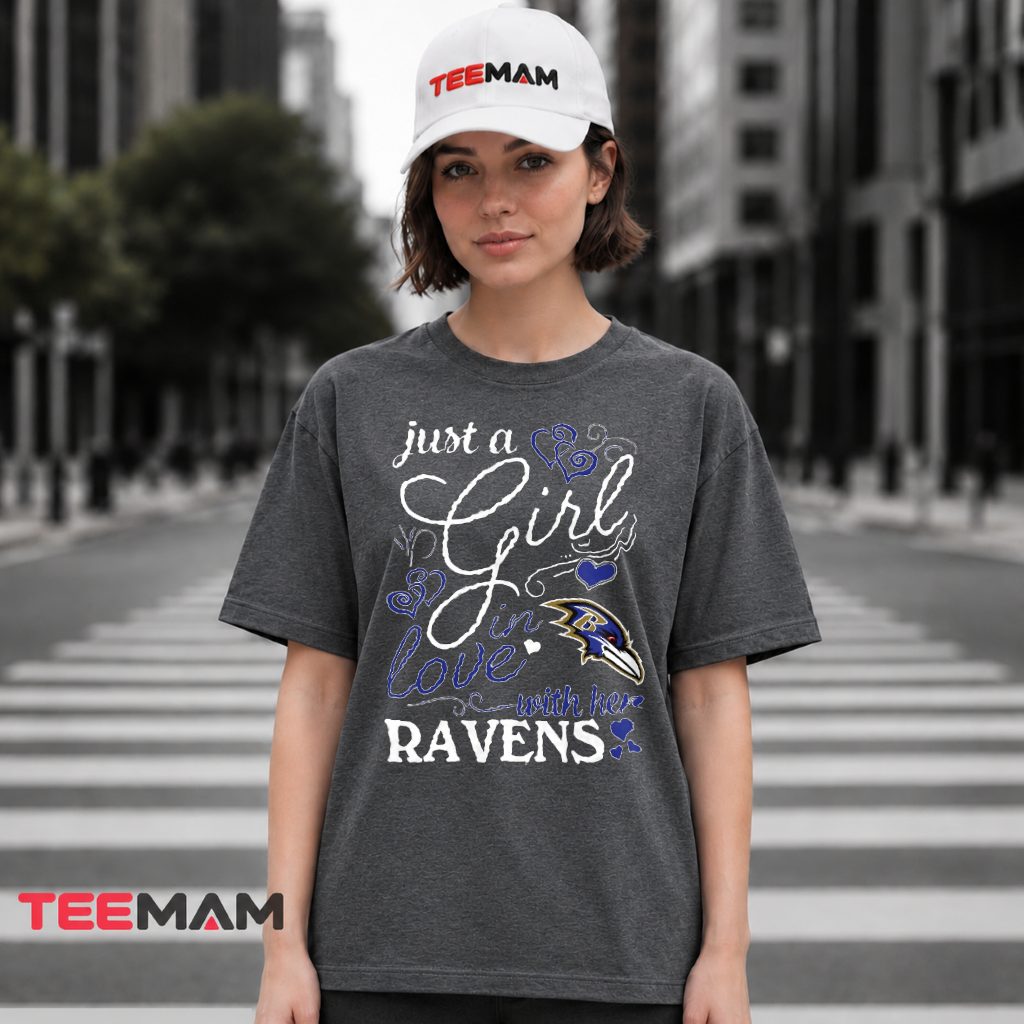Baltimore Ravens Girl In Love T-Shirt