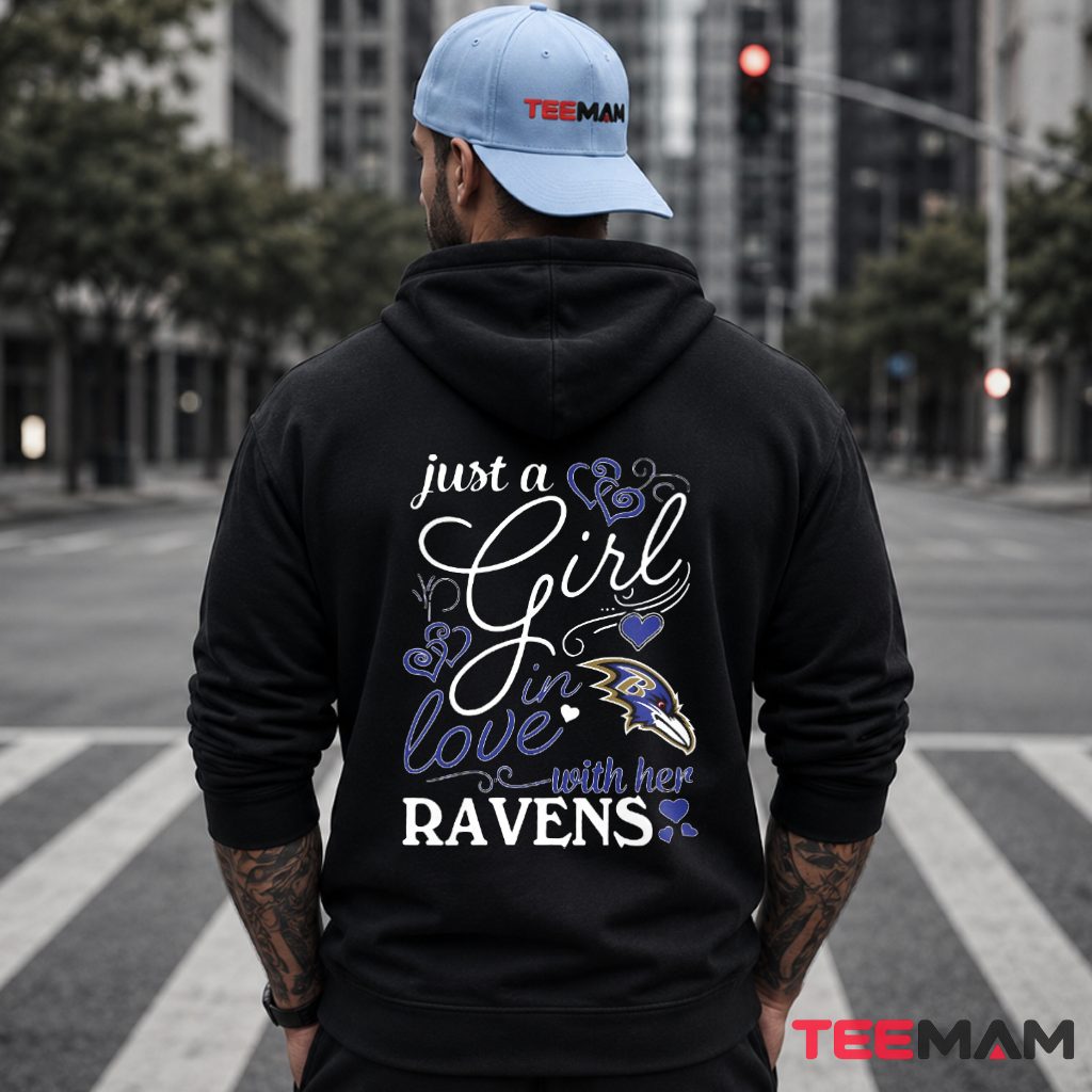 Baltimore Ravens Girl In Love Hoodie Baltimore Ravens Girl In Love Hoodie