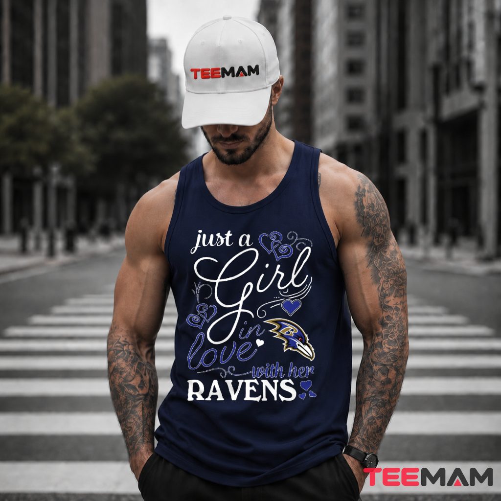 Baltimore Ravens Girl In Love Tank Top Baltimore Ravens Girl In Love Tank Top