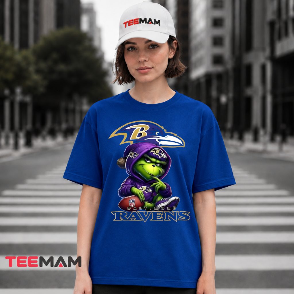 Baltimore Ravens Grinch Football Hoodie T-Shirt