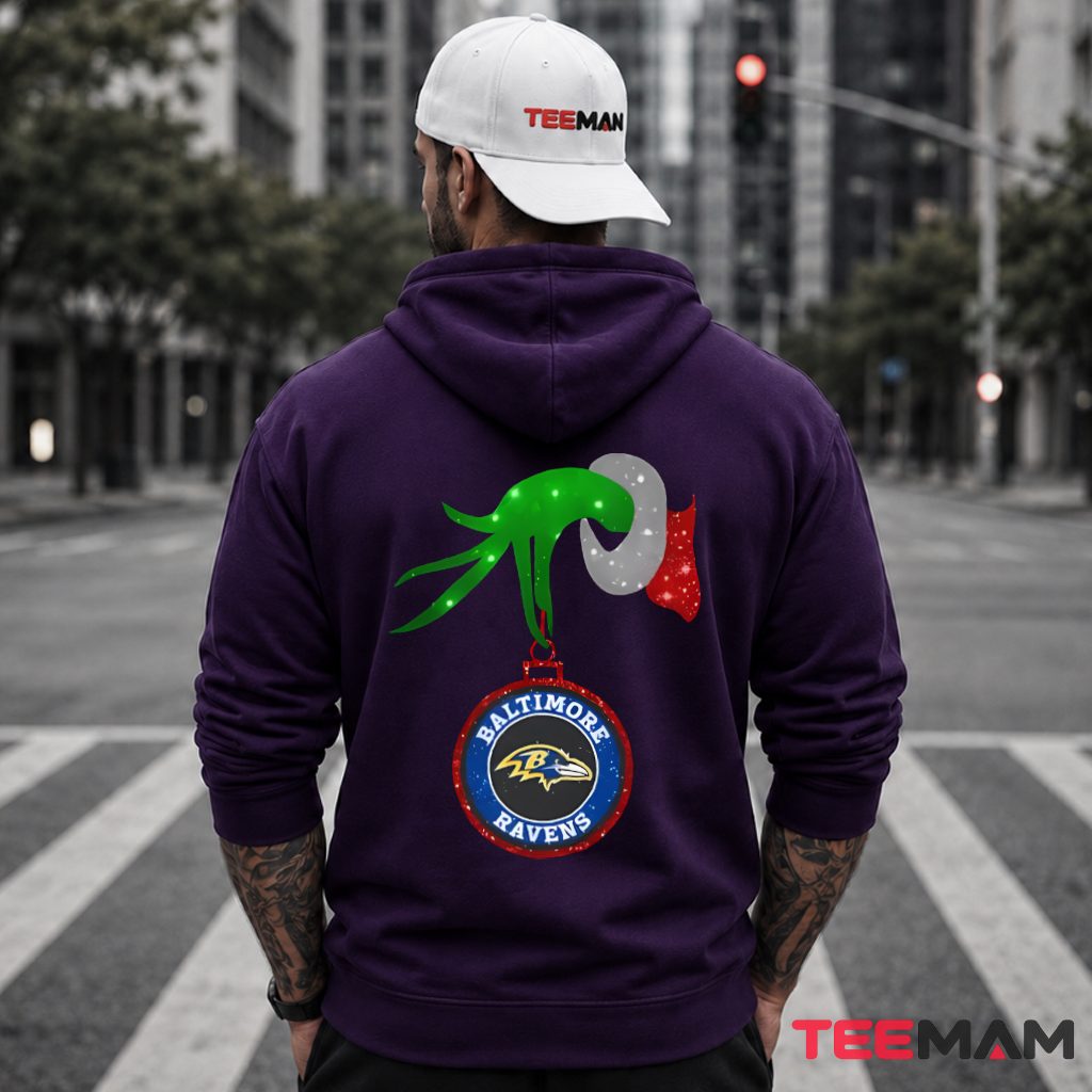Baltimore Ravens Grinch Ornament Christmas Hoodie Baltimore Ravens Grinch Ornament Christmas Hoodie