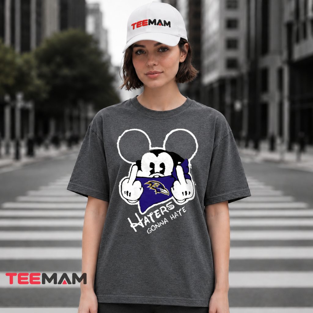 Baltimore Ravens Haters Gonna Hate Mouse T-Shirt