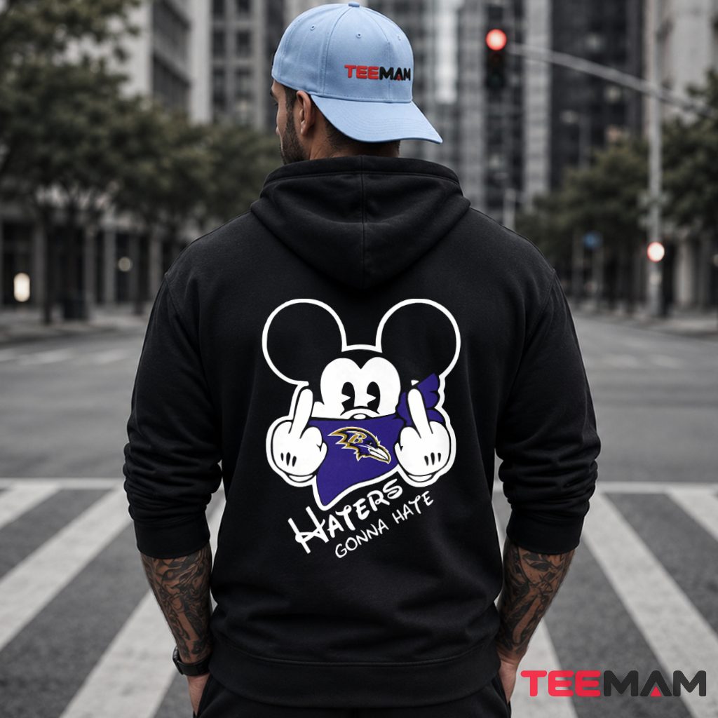 Baltimore Ravens Haters Gonna Hate Mouse Hoodie Baltimore Ravens Haters Gonna Hate Mouse Hoodie
