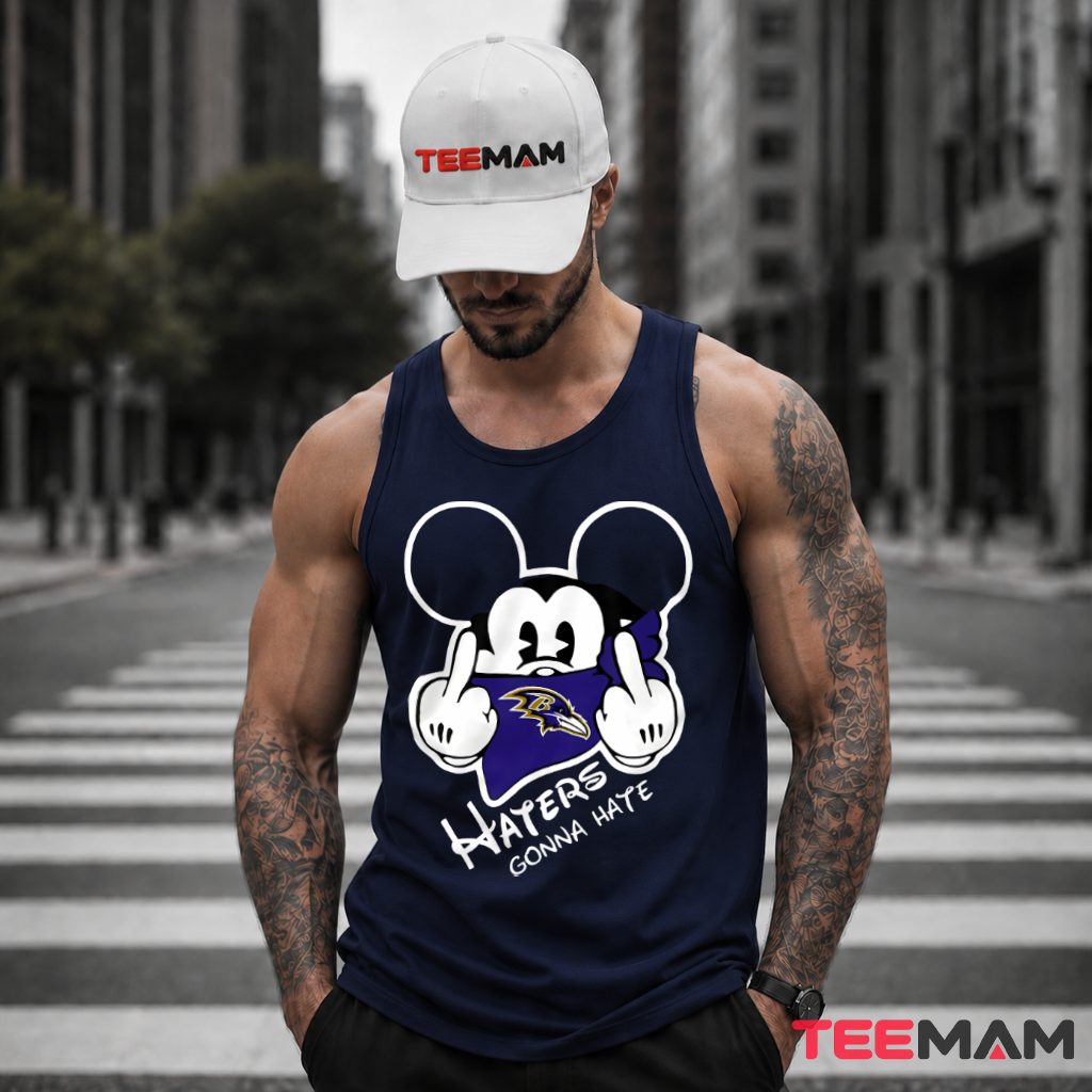 Baltimore Ravens Haters Gonna Hate Mouse Tank Top Baltimore Ravens Haters Gonna Hate Mouse Tank Top
