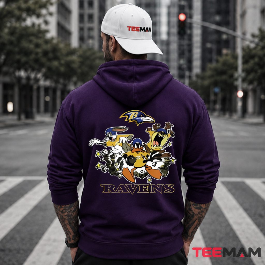 Baltimore Ravens Looney Tunes Squad Hoodie Baltimore Ravens Looney Tunes Squad Hoodie