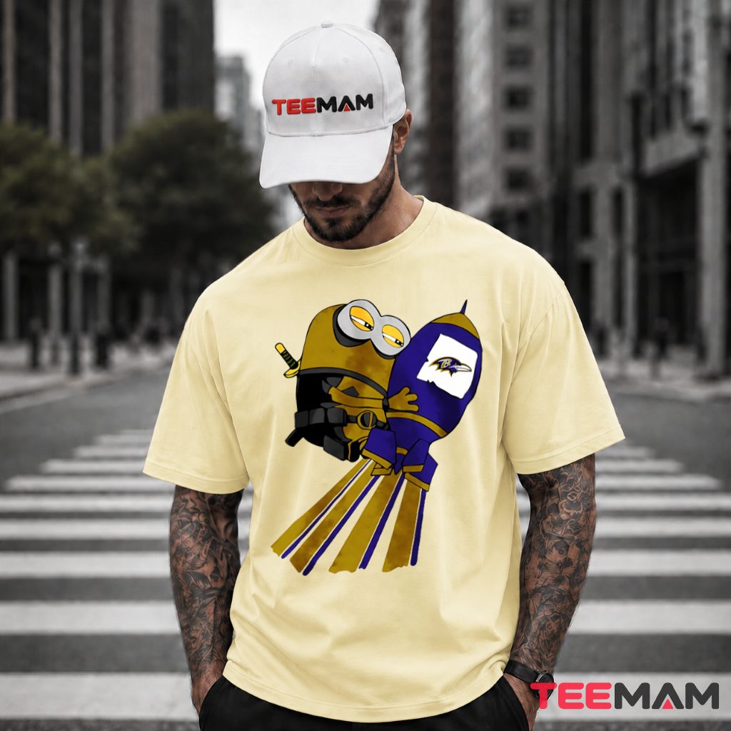 Baltimore Ravens Minion Football Rocket T-Shirt