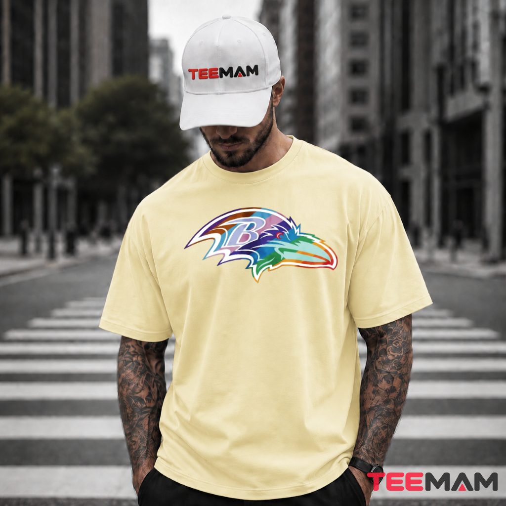 Baltimore Ravens Pride Rainbow Logo T-Shirt