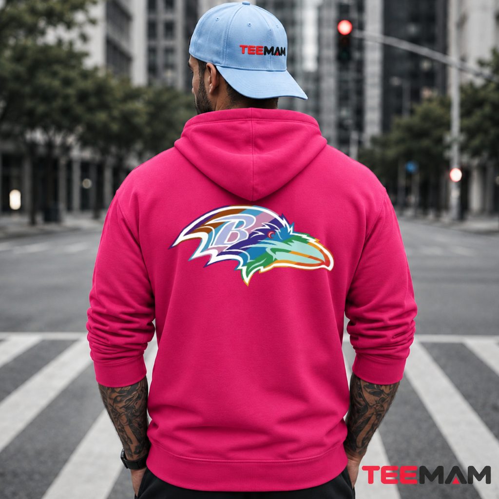 Baltimore Ravens Pride Rainbow Logo Hoodie Baltimore Ravens Pride Rainbow Logo Hoodie