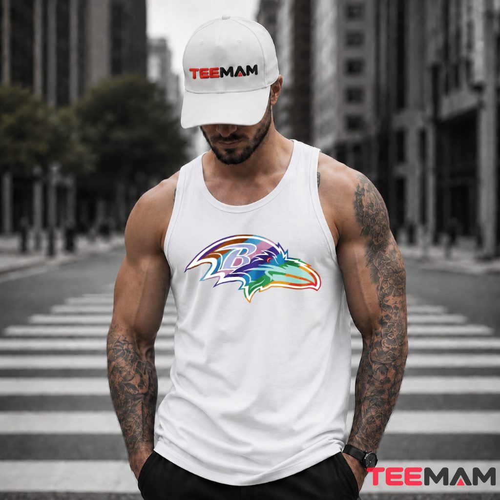 Baltimore Ravens Pride Rainbow Logo Tank Top Baltimore Ravens Pride Rainbow Logo Tank Top