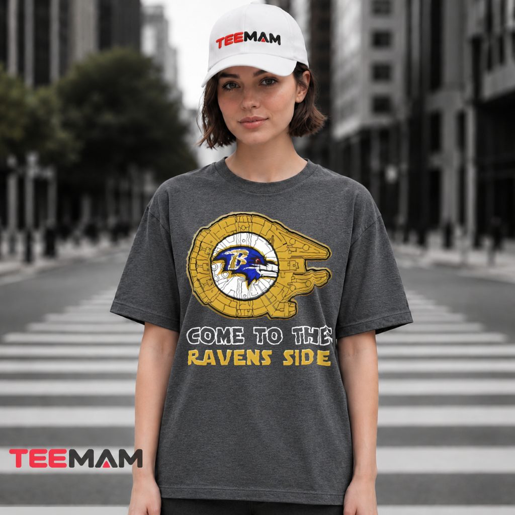 Baltimore Ravens Star Wars Millennium Falcon T-Shirt