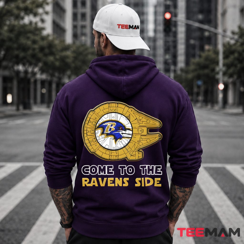 Baltimore Ravens Star Wars Millennium Falcon Hoodie Baltimore Ravens Star Wars Millennium Falcon Hoodie