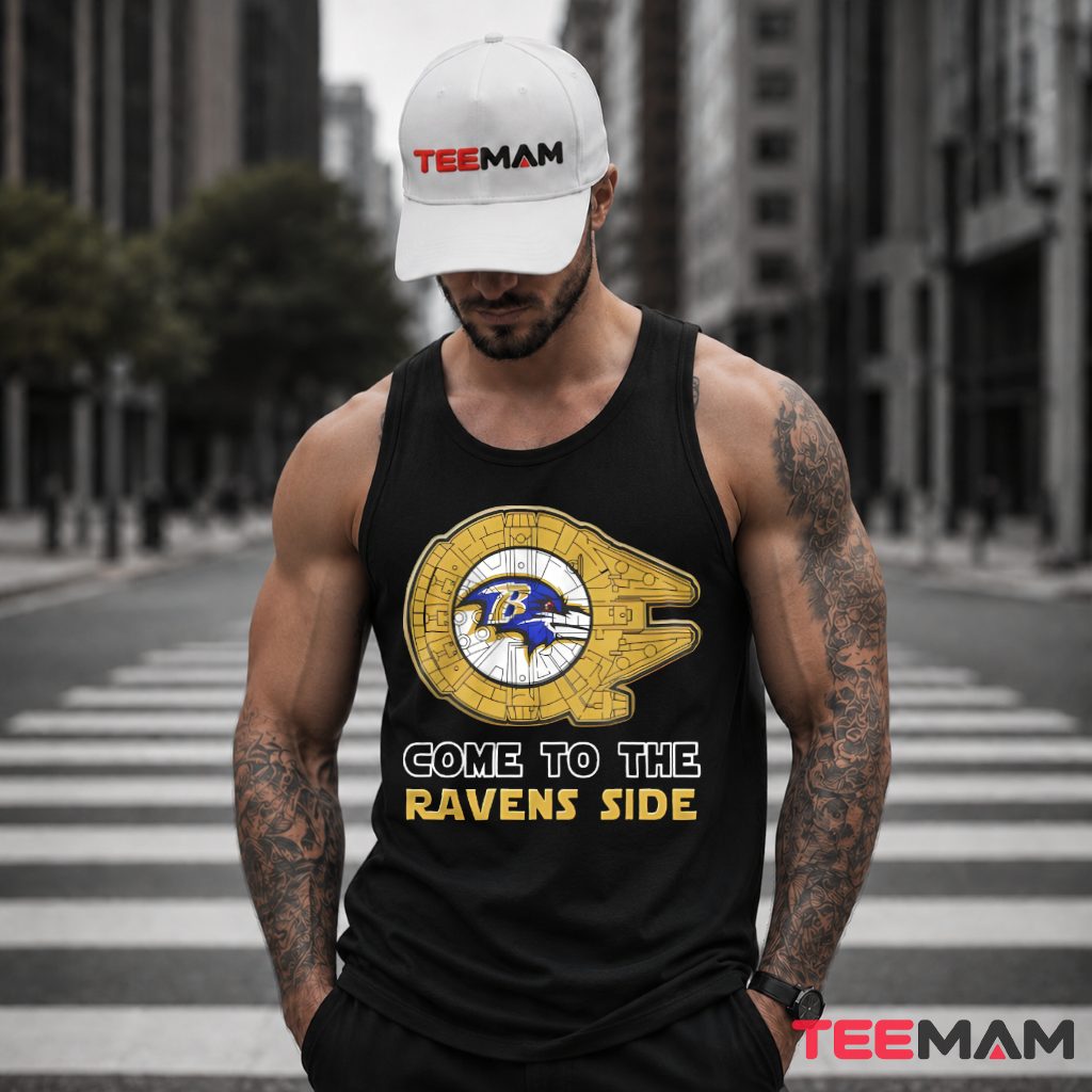 Baltimore Ravens Star Wars Millennium Falcon Tank Top Baltimore Ravens Star Wars Millennium Falcon Tank Top