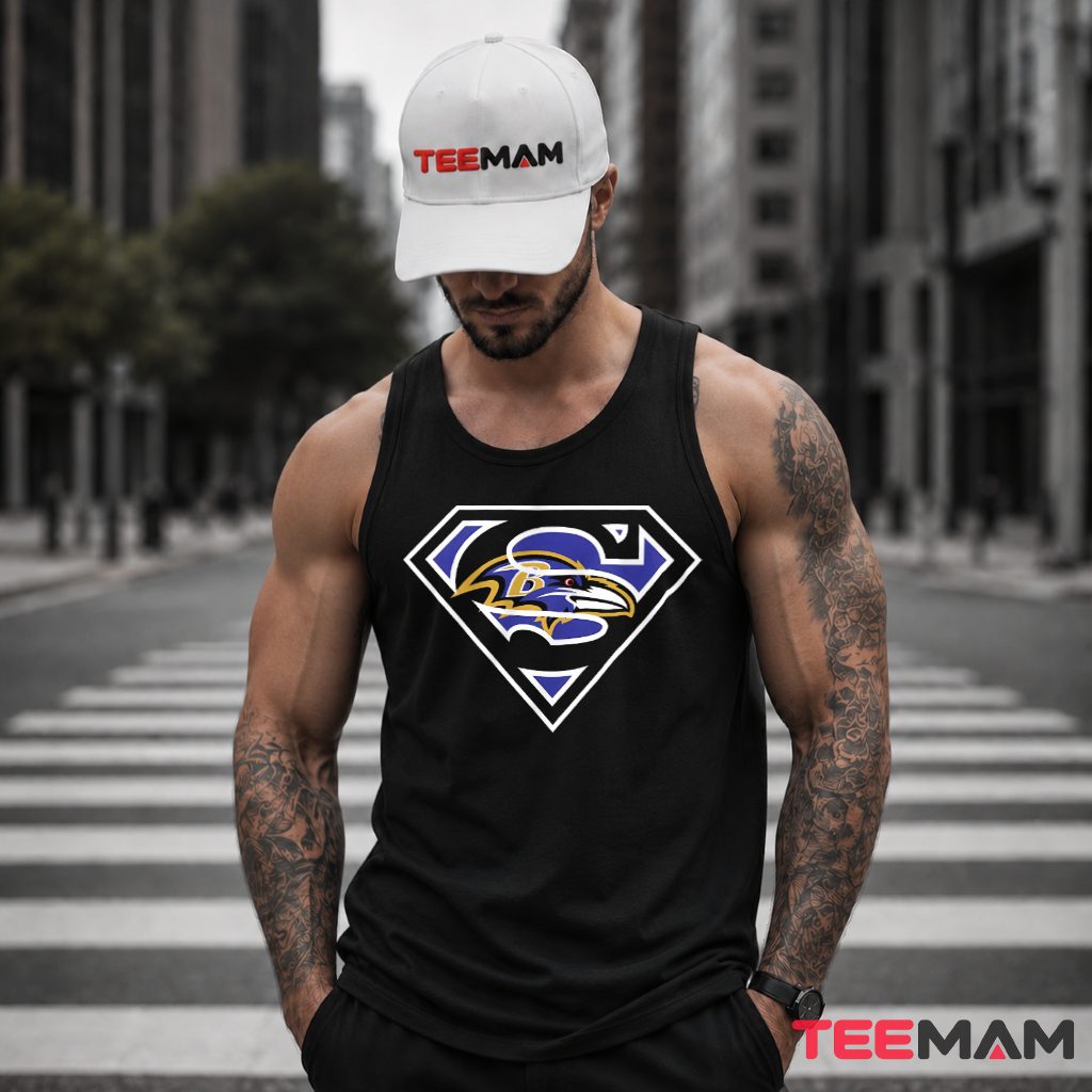 Baltimore Ravens Superman Logo Football Tank Top Baltimore Ravens Superman Logo Football Tank Top