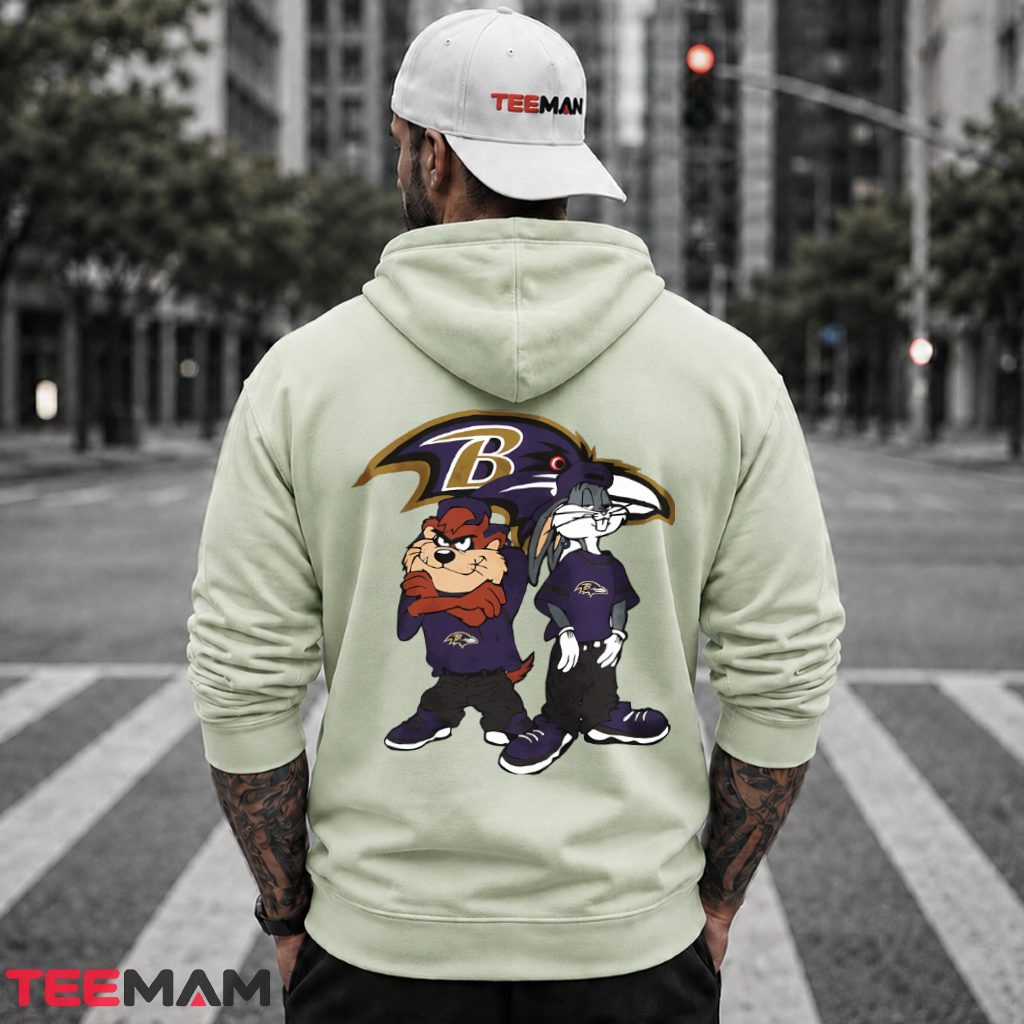 Baltimore Ravens Taz Bugs Bunny Hoodie Baltimore Ravens Taz Bugs Bunny Hoodie