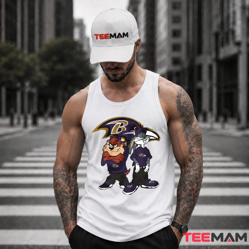 Baltimore Ravens Taz Bugs Bunny Tank Top Baltimore Ravens Taz Bugs Bunny Tank Top