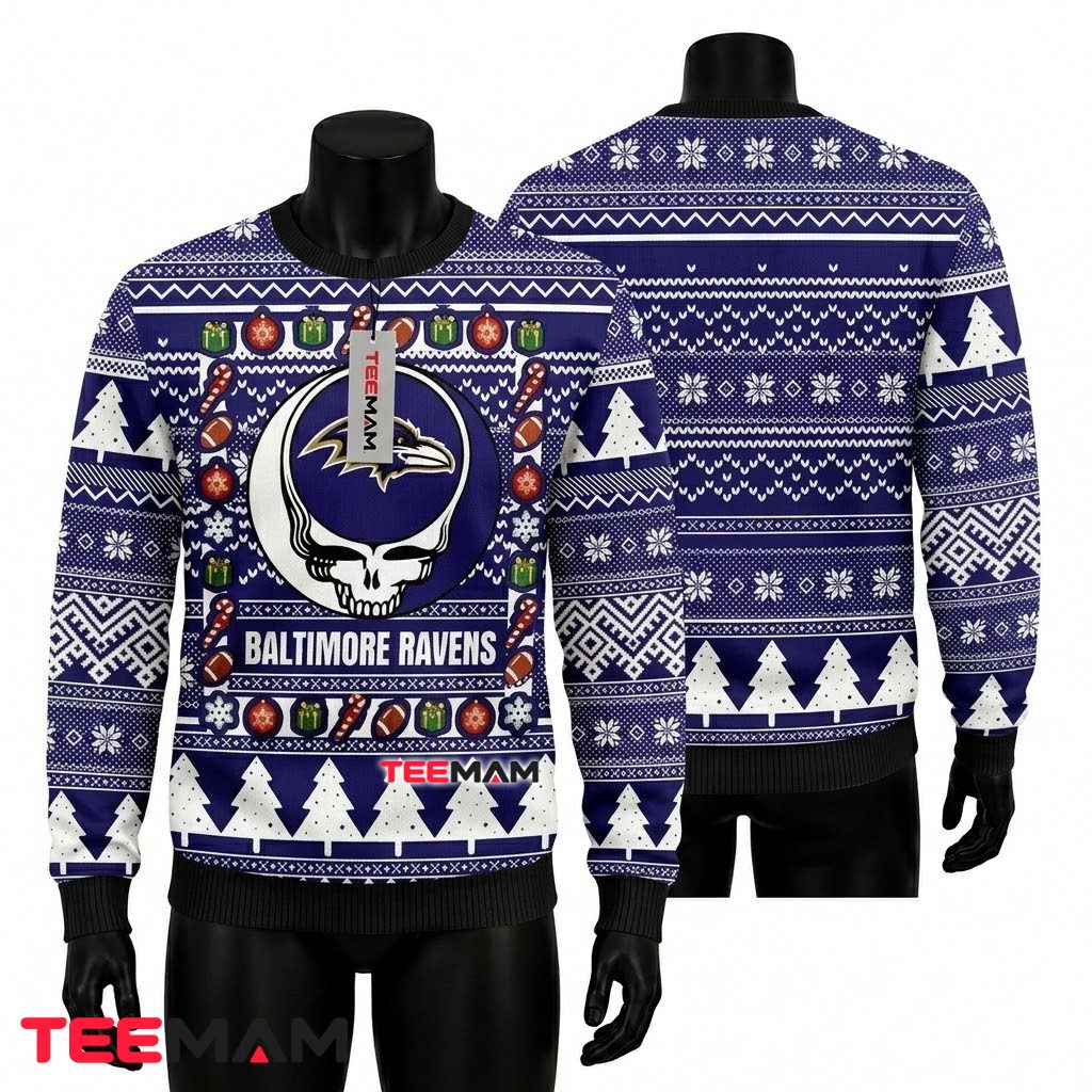 Baltimore Ravens Ugly Christmas Sweater Baby Yoda Football Hug Baltimore Ravens Ugly Christmas Sweater Baby Yoda Football Hug