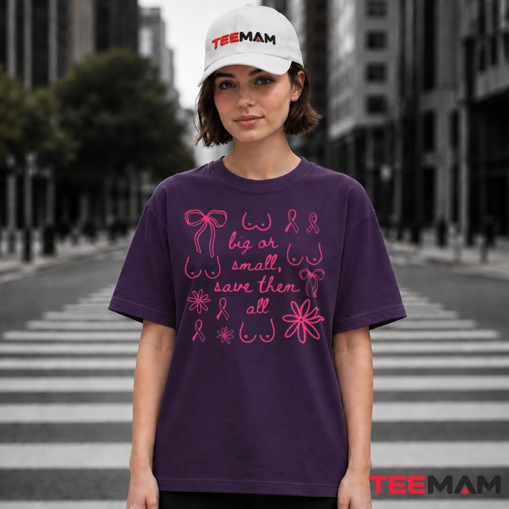 Big Or Small Save Them All Ribbon T-Shirt