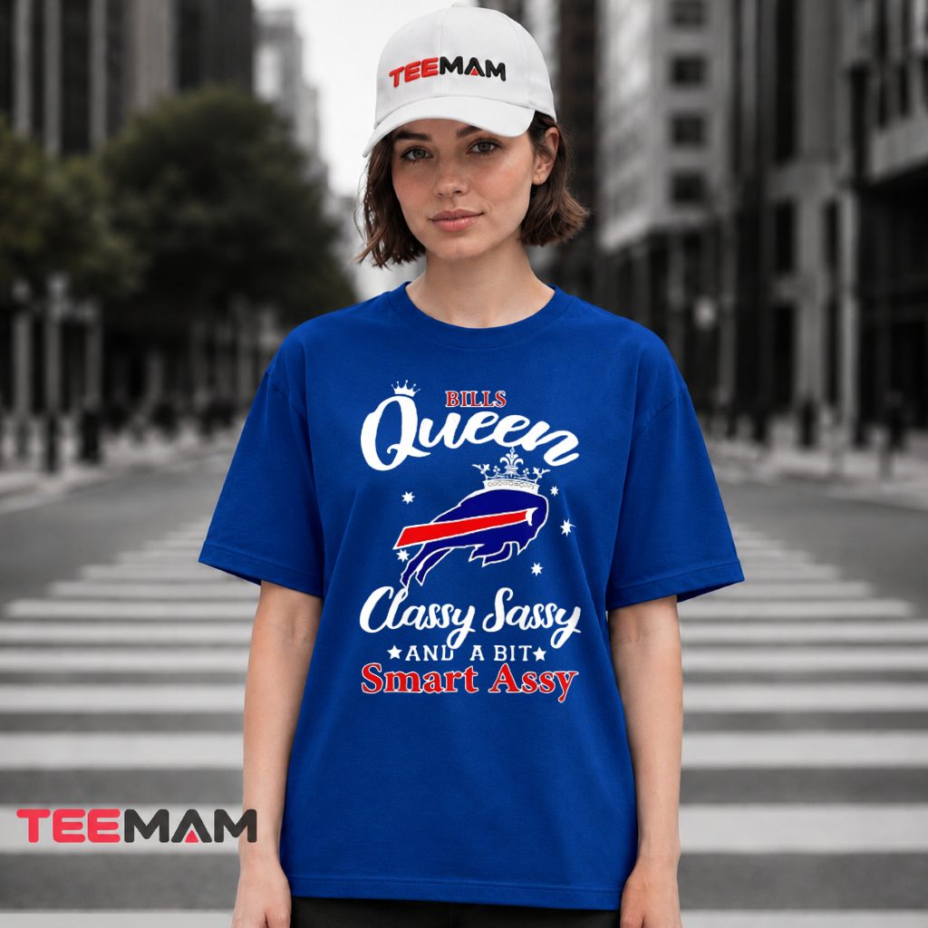 Bills Queen Classy Sassy Crown Football T-Shirt