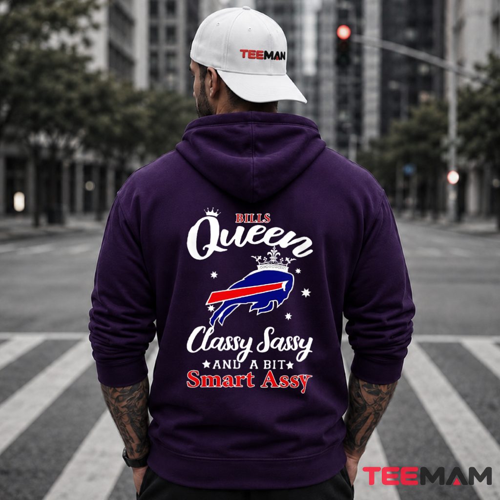 Bills Queen Classy Sassy Crown Football Hoodie Bills Queen Classy Sassy Crown Football Hoodie