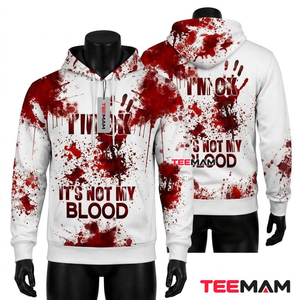 Blood Stain Halloween 3D Hoodie