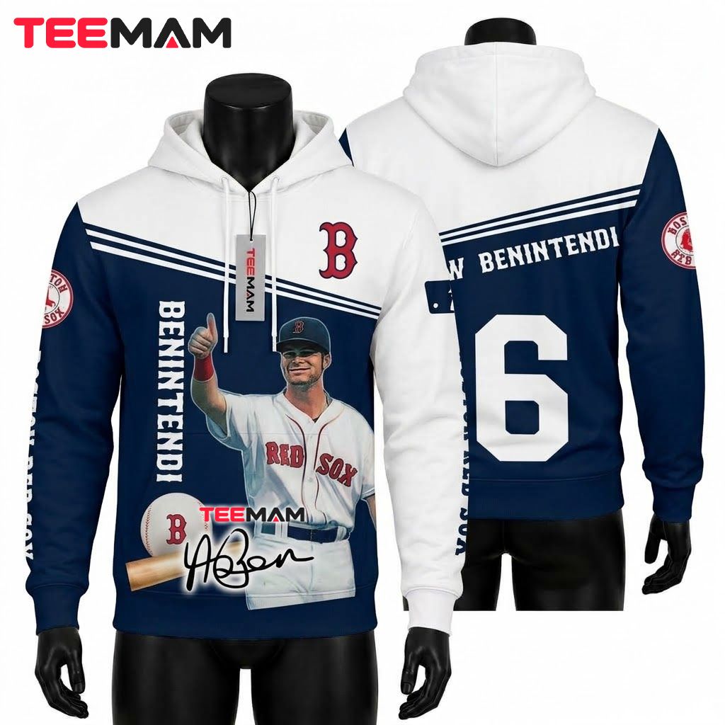 Boston Red Sox 3D Hoodie Andrew Benintendi Front