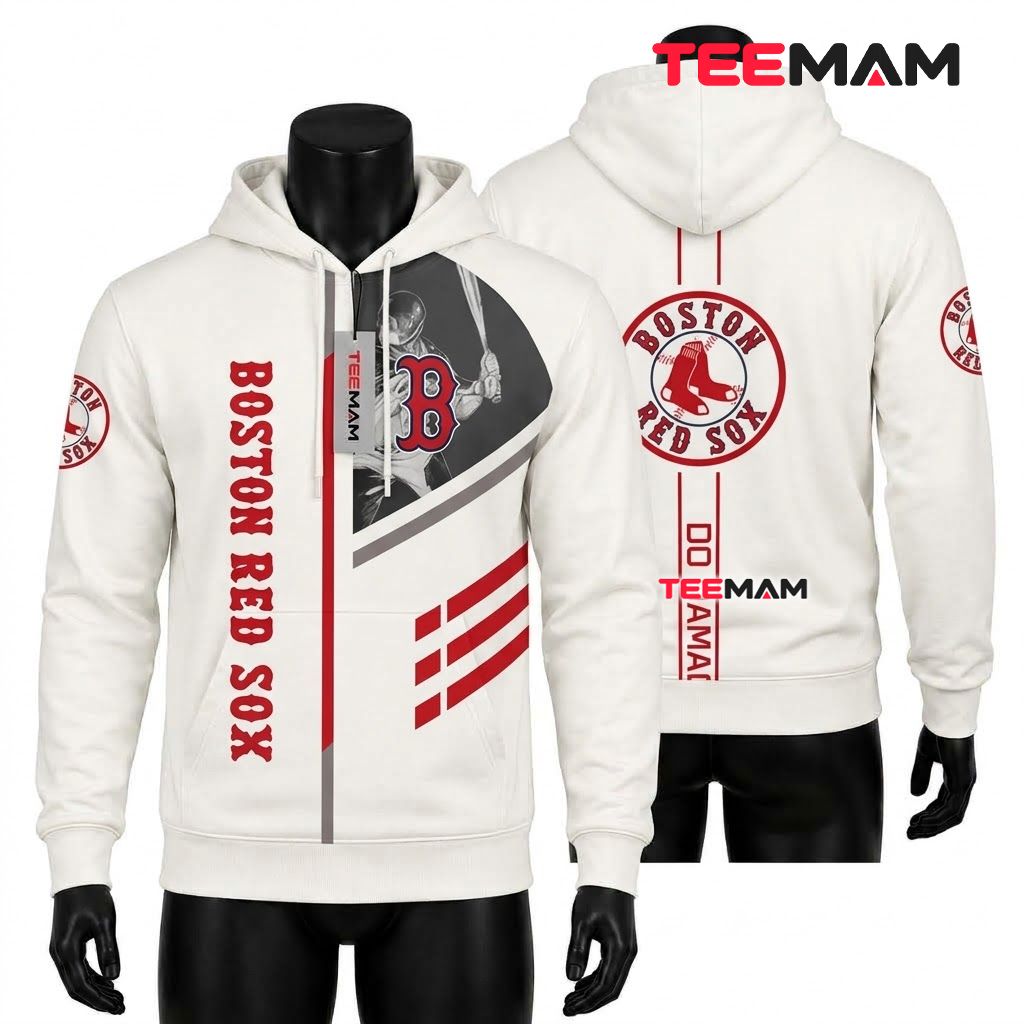 Boston Red Sox 3D Hoodie Custom Split