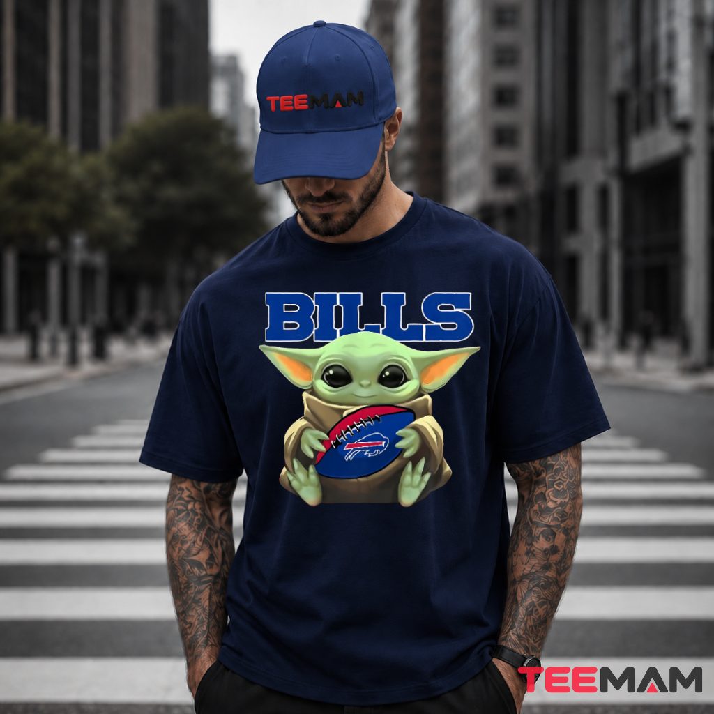 Buffalo Bills Baby Yoda Football T-Shirt
