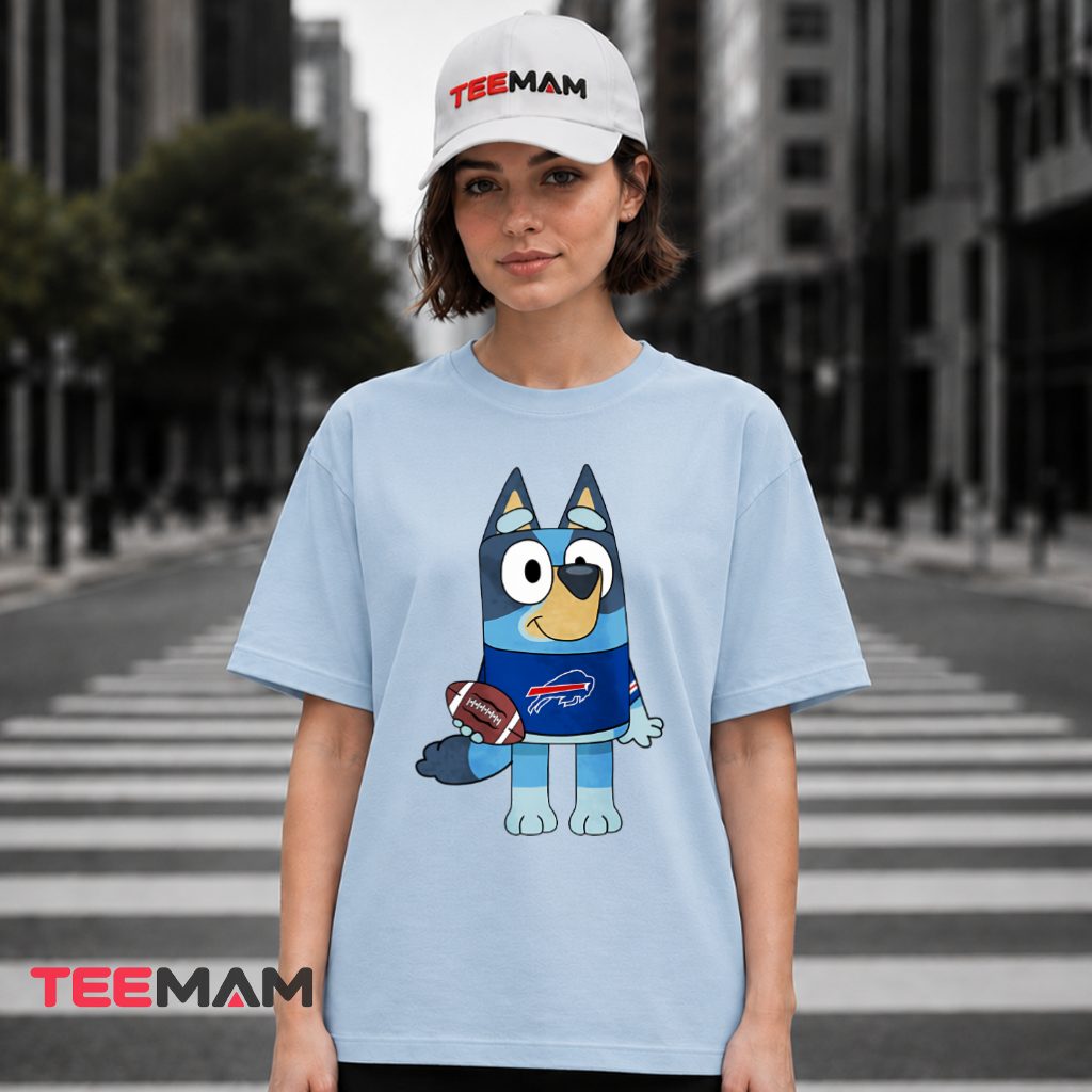 Buffalo Bills Bluey Football T-Shirt