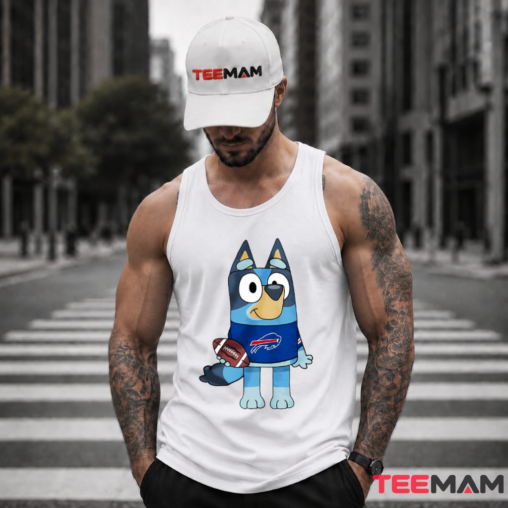 Buffalo Bills Bluey Football Tank Top Buffalo Bills Bluey Football Tank Top