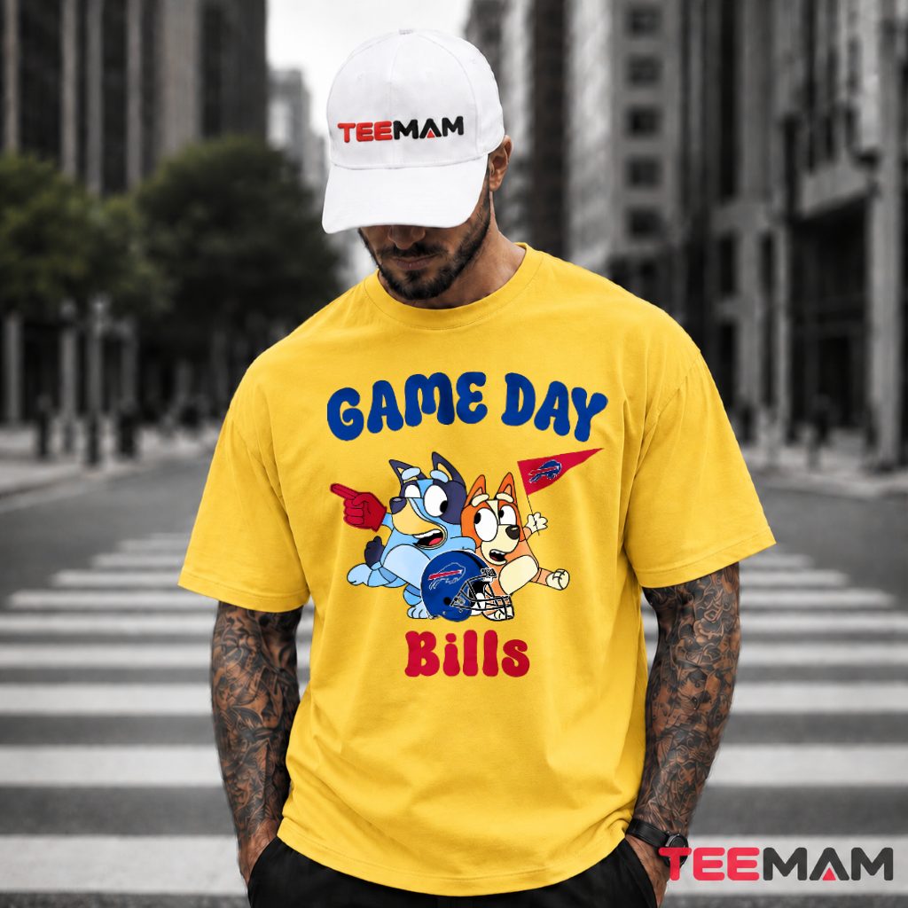 Buffalo Bills Bluey Game Day Helmet T-Shirt
