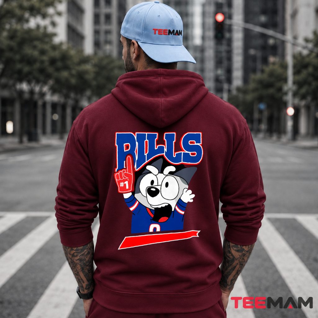 Buffalo Bills Bluey Number One Fan Hoodie Buffalo Bills Bluey Number One Fan Hoodie